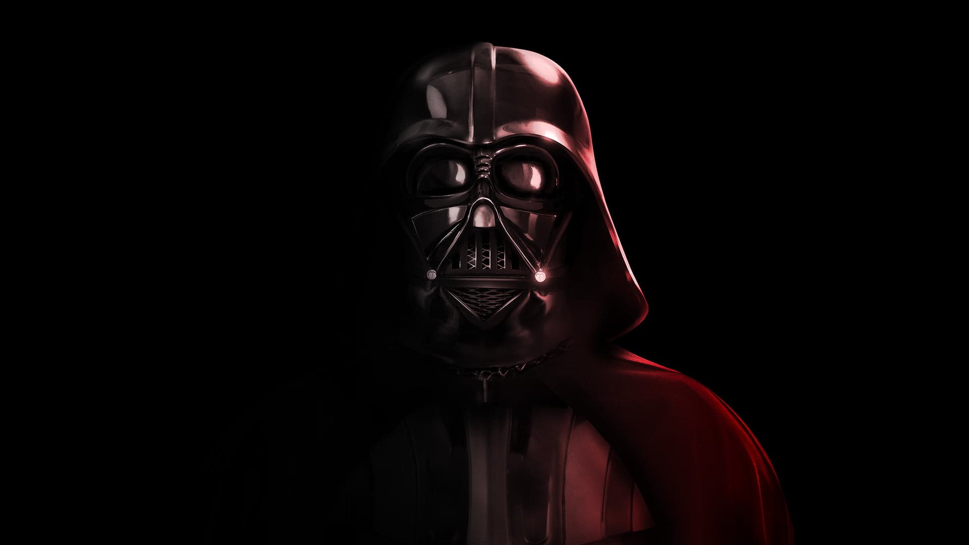 Fundo com o vilão Darth Vader da séries Star Wars, Disney